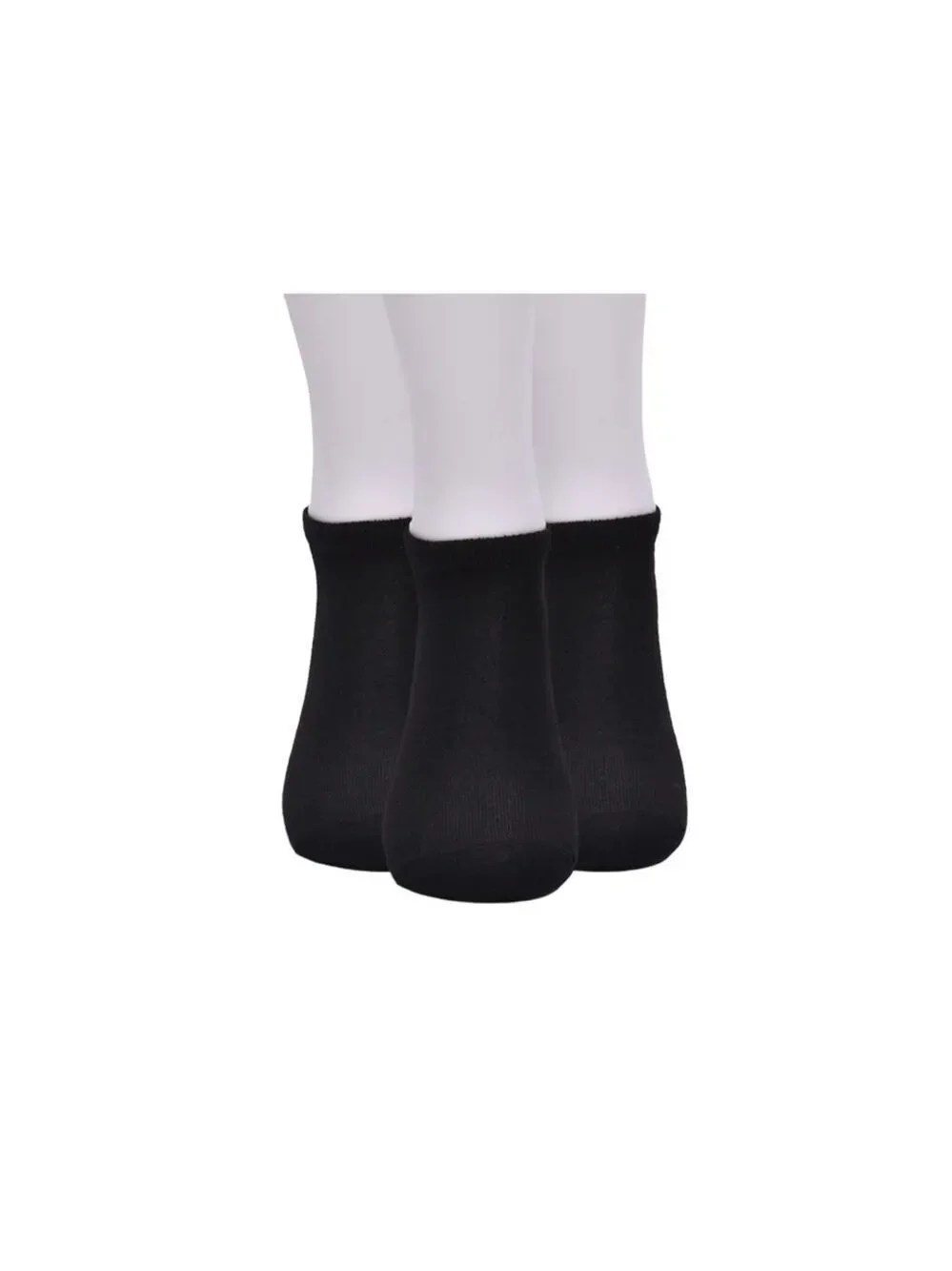 Wonder Nation BOYS 3-Pair Pack Black No-Show Socks Size Medium 9-2.5 BNWT